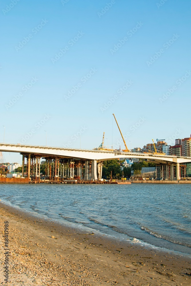 Two bridges. Construction of new and repair old. Two bridges. Construction of new and repair old.