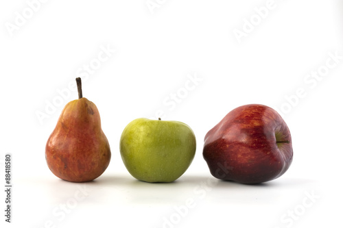 Pear and apples