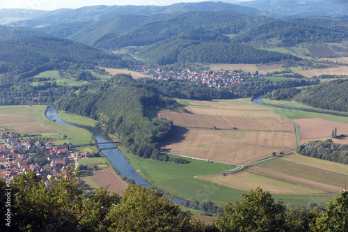 Blick von der Teufelskanzel bei Burg Hanstein in Thüringen ( Deutschland) photo