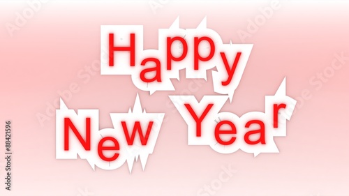 Happy new year 3D background