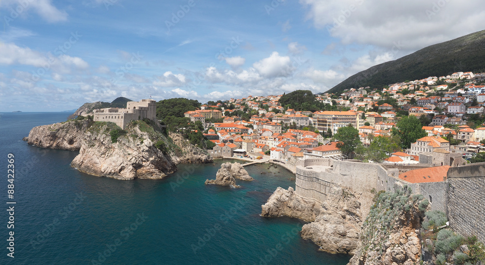 Rugged Coastline of Dubrovnik, Croatia