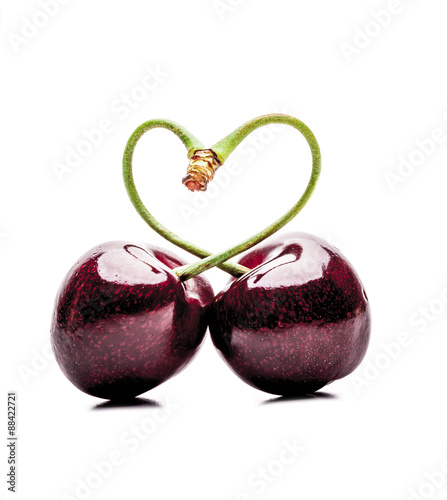 Liebesherz aus Kirschen