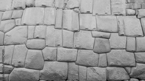 famous inca wall in cusco peru photo