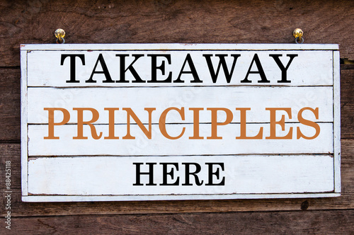 Inspirational message - Takeaway Principles Here