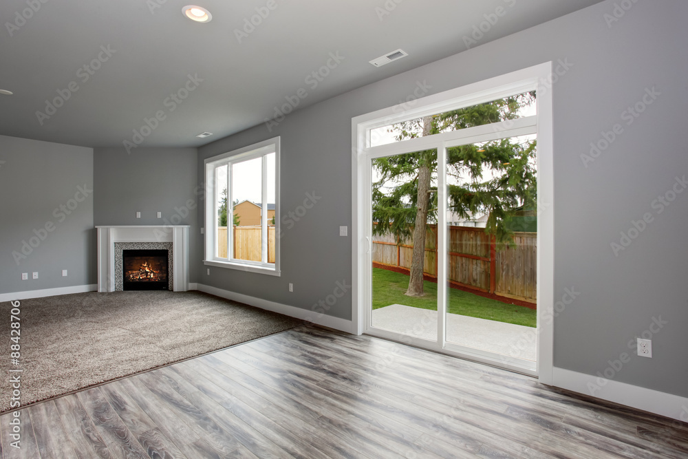 Modern and completely gray interior of home. Modern and completely gray interior of home.