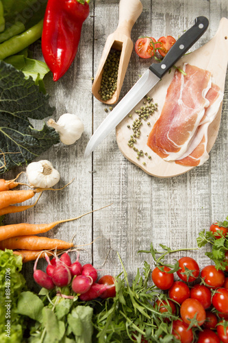 Fresh food on the table