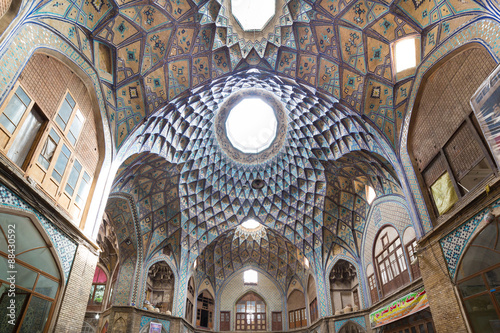 Bazaar of Kashan, in Iran photo