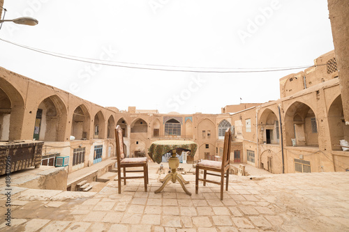 Tea room in the old Bazaar of Kashan photo