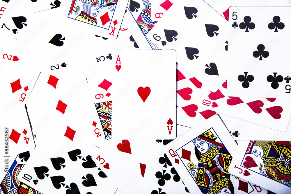 Playing cards background Playing cards background