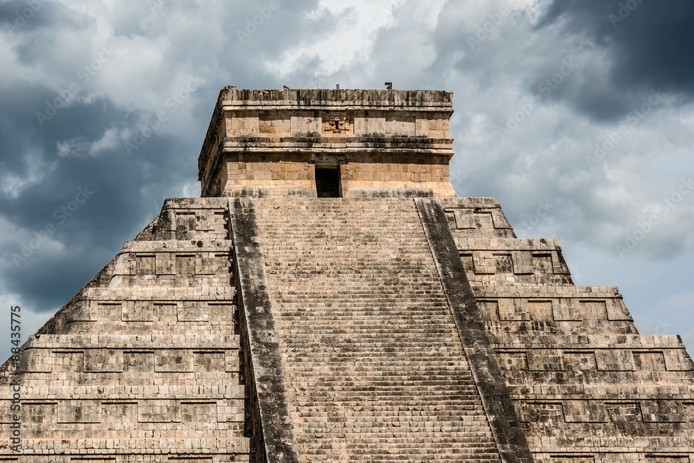Temple of Kukulkan (El Castillo), Chichen Itza, Yucatan, Mexico. Temple of Kukulkan (El Castillo), Chichen Itza, Yucatan, Mexico.