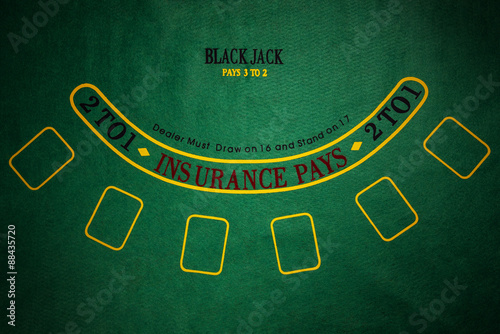 Black Jack gambling table