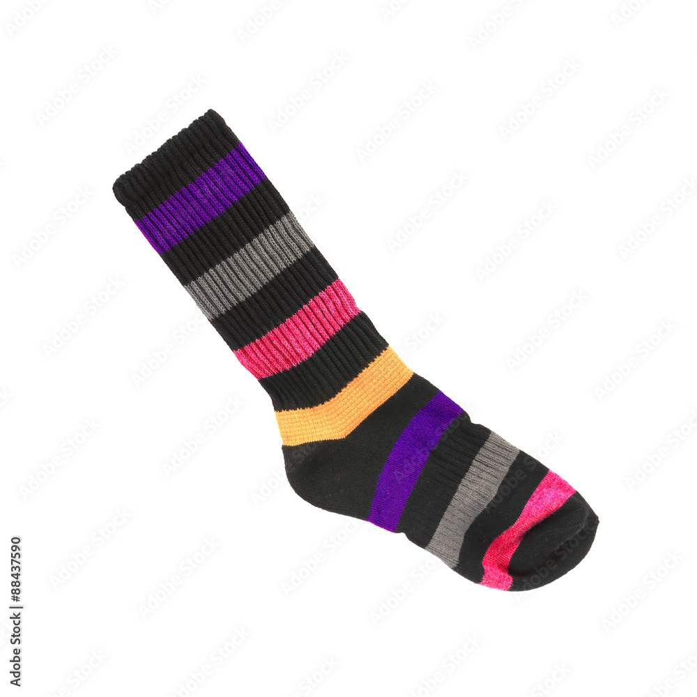 colorful socks isolated on a white background colorful socks isolated on a white background