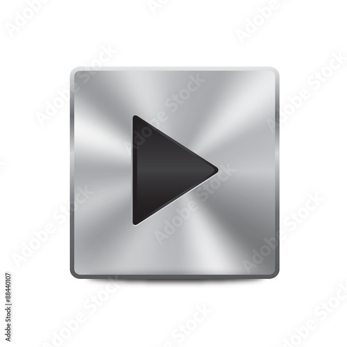 Metal play button