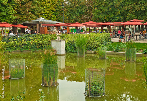 Cafe terrace in Tuileries G...