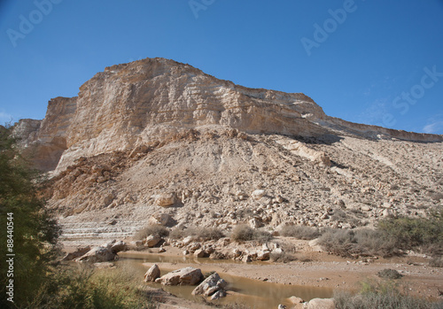 Landscape of the Negev desert mountains