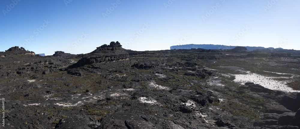 Rare clear blue sky on the summit of Mount Roraima Rare clear blue sky on the summit of Mount Roraima