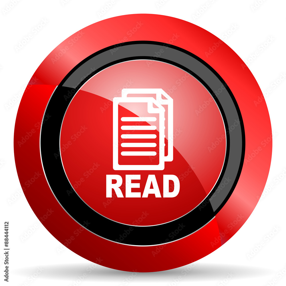 read red glossy web icon read red glossy web icon