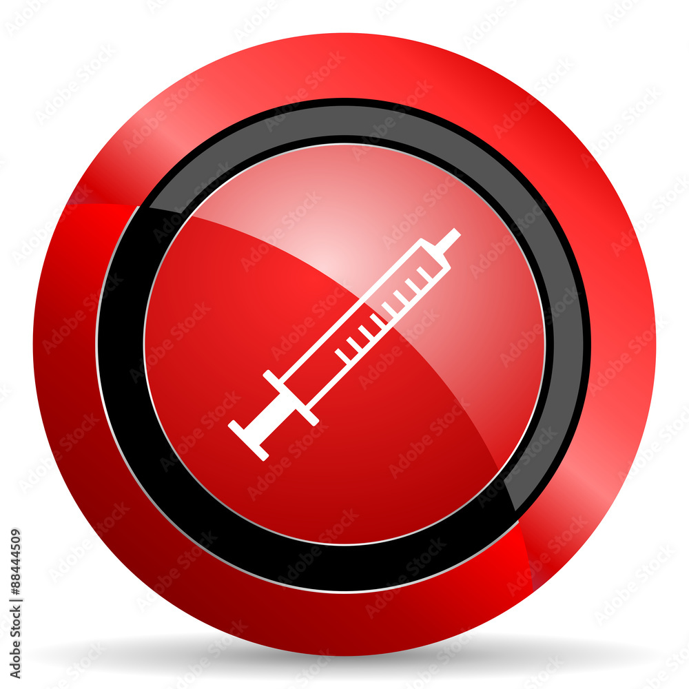 medicine red glossy web icon medicine red glossy web icon