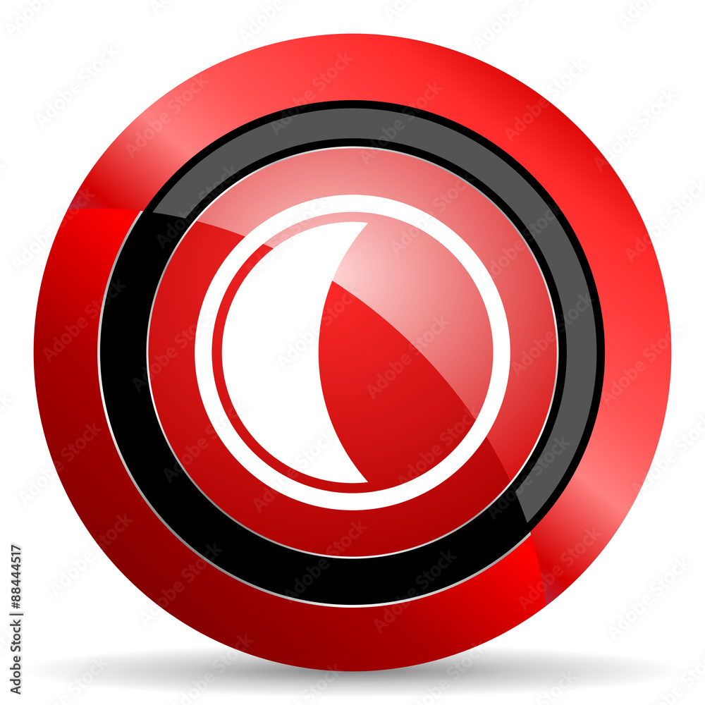 moon red glossy web icon moon red glossy web icon