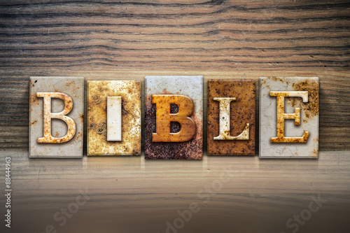 Bible Concept Letterpress Theme
