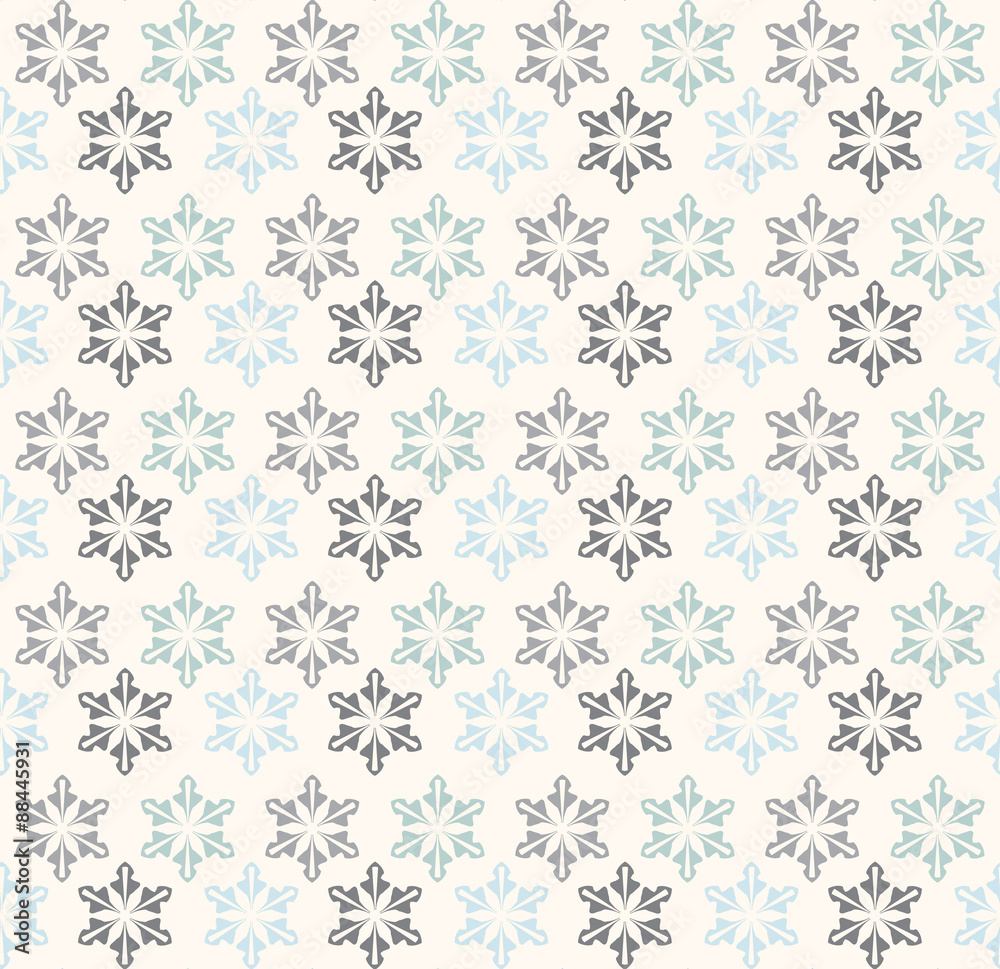 blue snow flakes patterns. vintage and retro design. Endless texture can be used for wallpaper, pattern fills, web page, background, surface. vector illustration