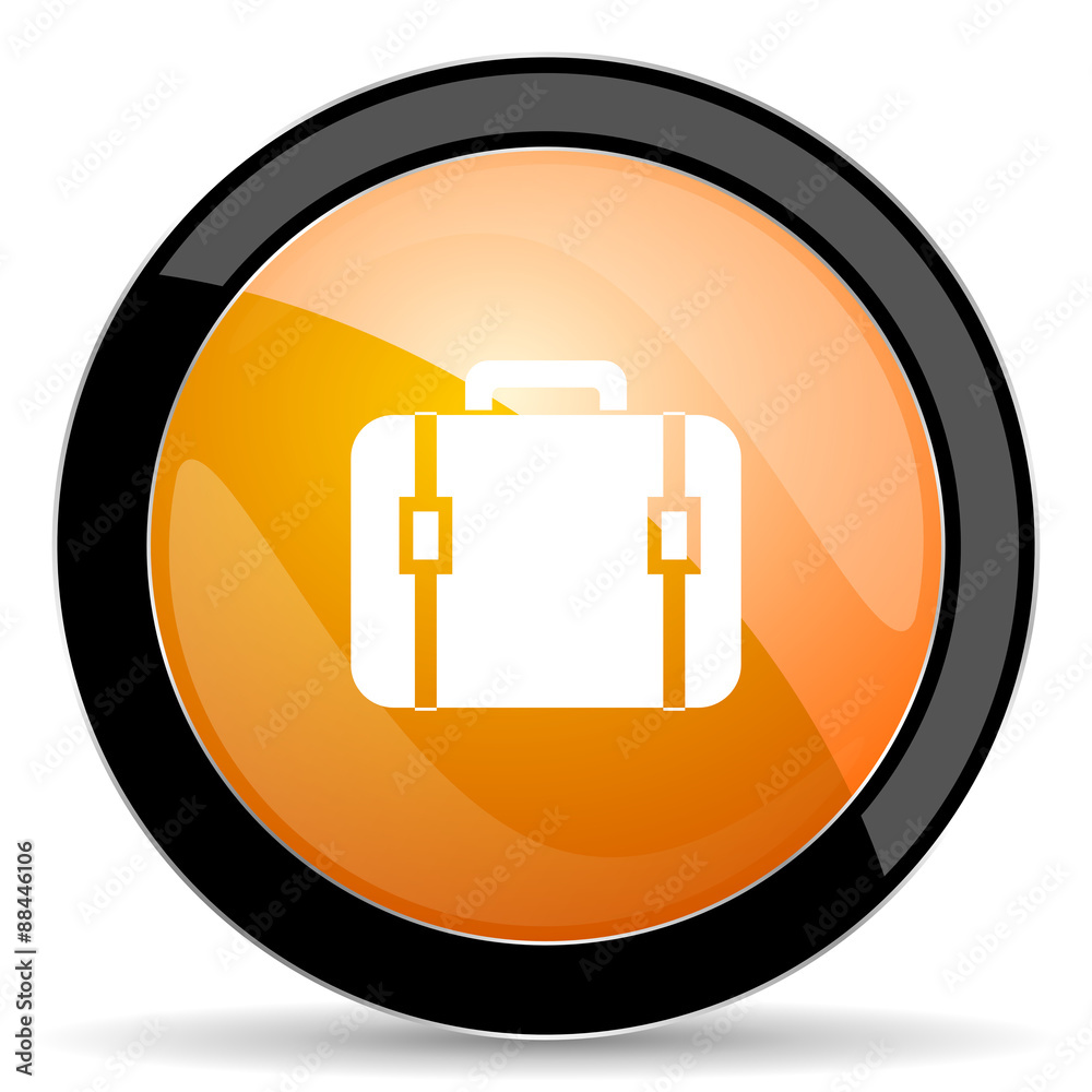 bag orange icon luggage sign bag orange icon luggage sign