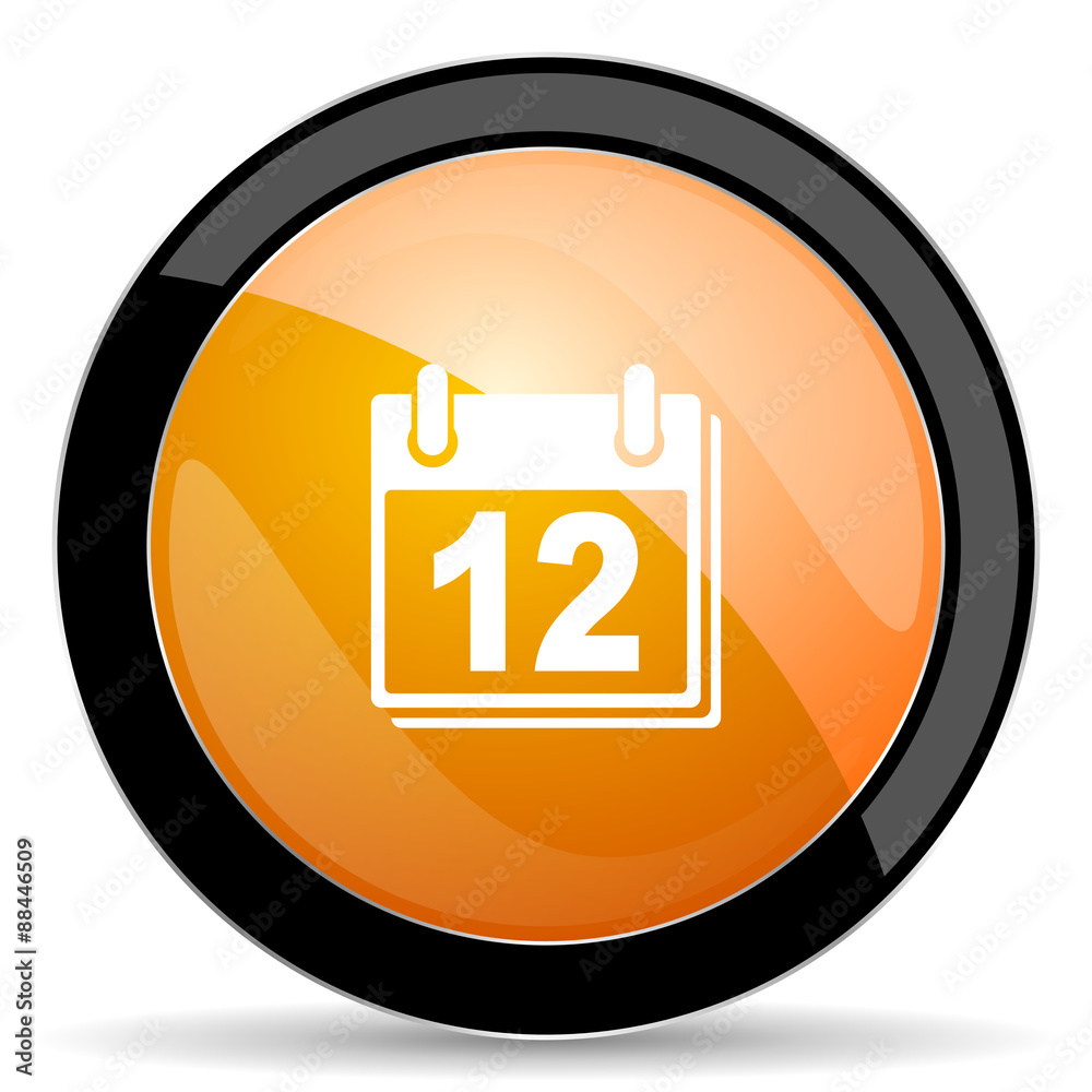 calendar orange icon organizer sign agenda symbol calendar orange icon organizer sign agenda symbol