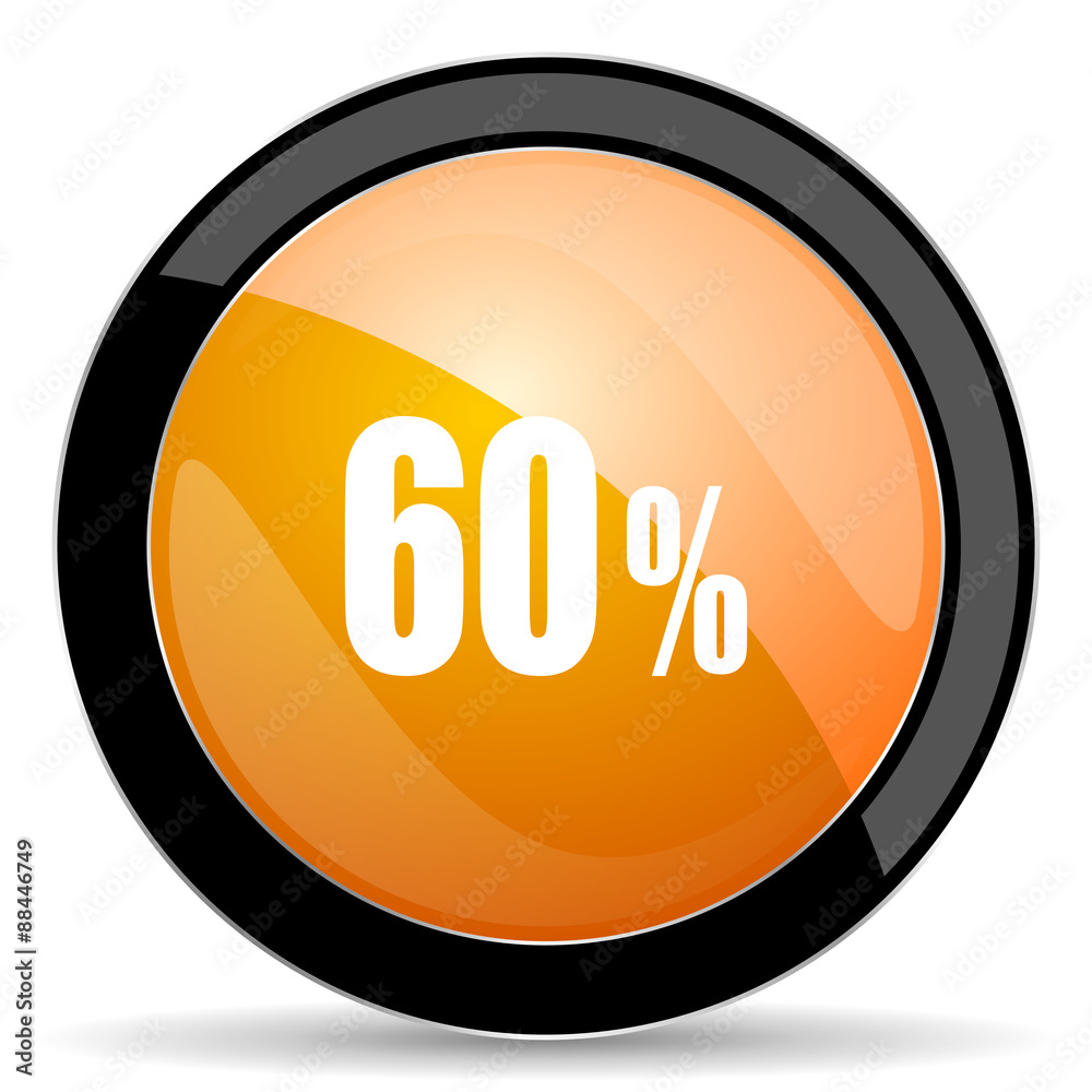 60 percent orange icon sale sign 60 percent orange icon sale sign