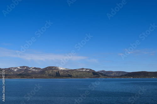 Norwegian Mountains with snow 