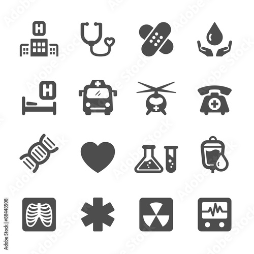 medical and hospital icon set 7, vector eps10