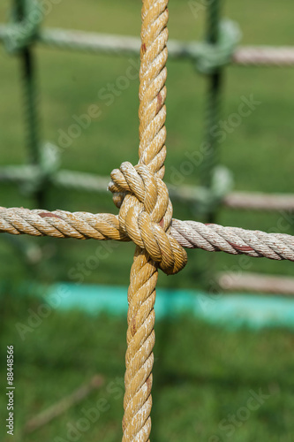 Rope climbing nets,