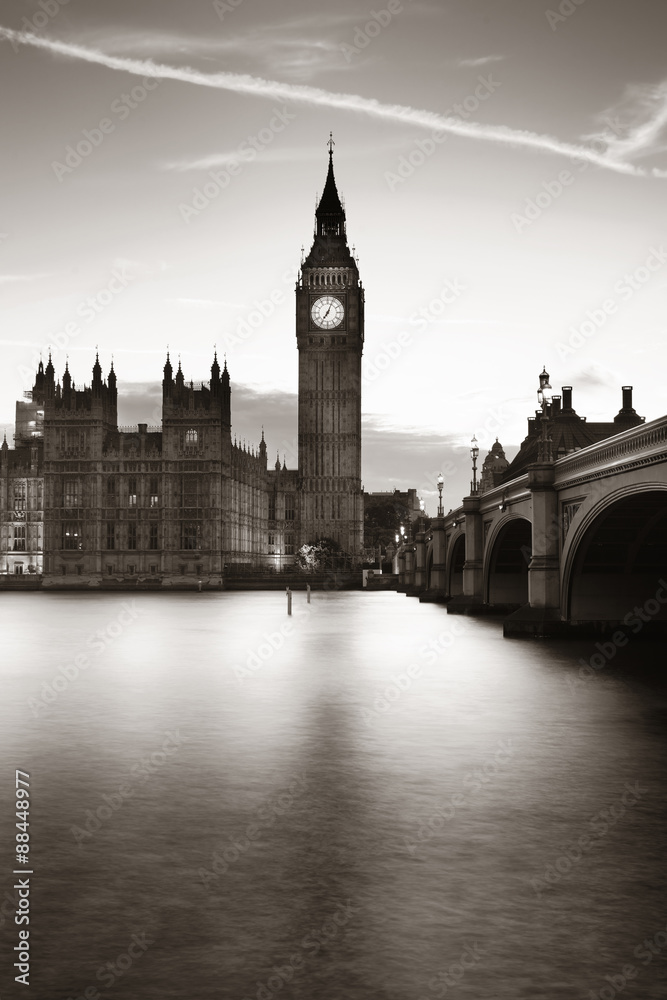 London at dusk