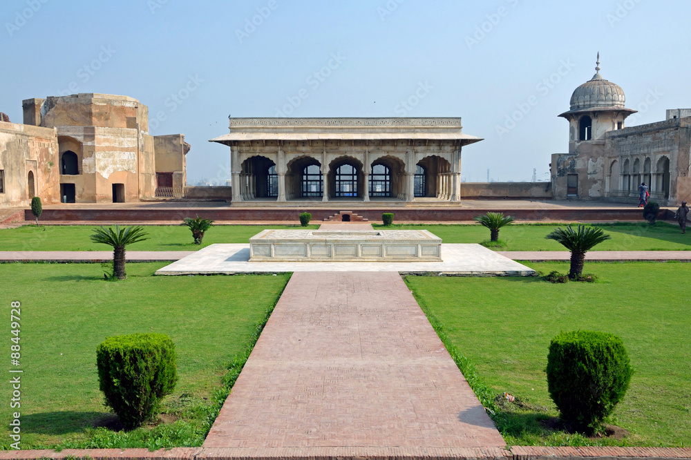 Hall of Private Audience at Lahore Fort in Pakistan