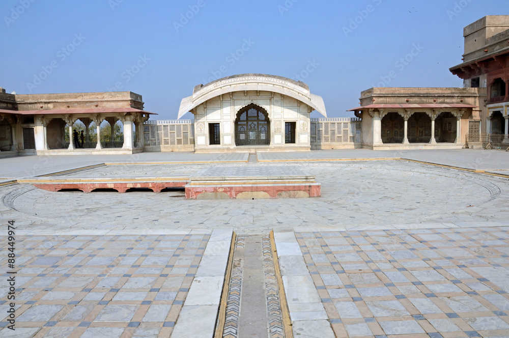 Naulakha Pavilion at Lahore Fort in Pakistan