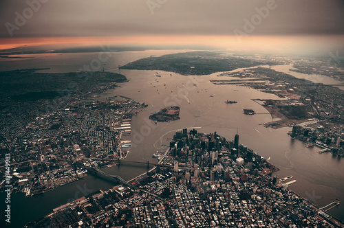 Canvas Print Manhattan aerial