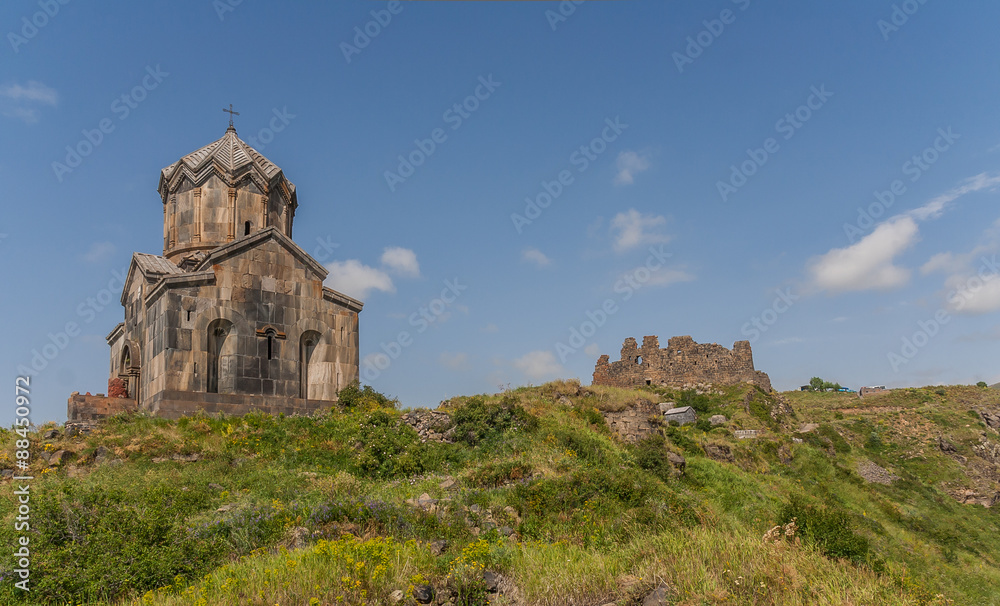Amberd fort church and ruins