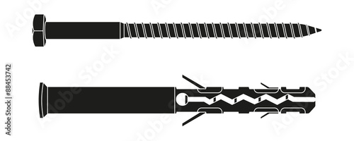 Photos Screw with plastic dowel