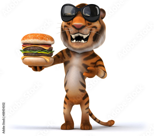 Fototapeta Naklejka Na Ścianę i Meble -  Fun tiger
