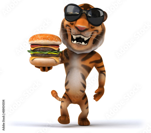 Fototapeta Naklejka Na Ścianę i Meble -  Fun tiger