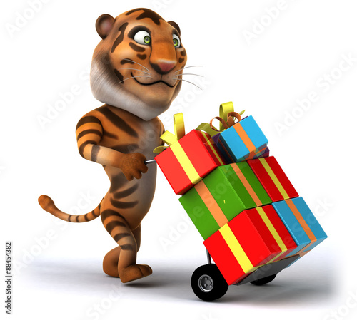 Fototapeta Naklejka Na Ścianę i Meble -  Fun tiger
