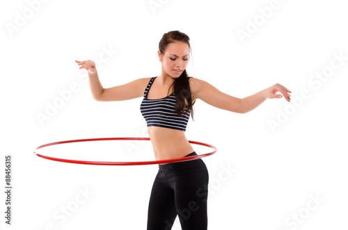 girl with hula hoop