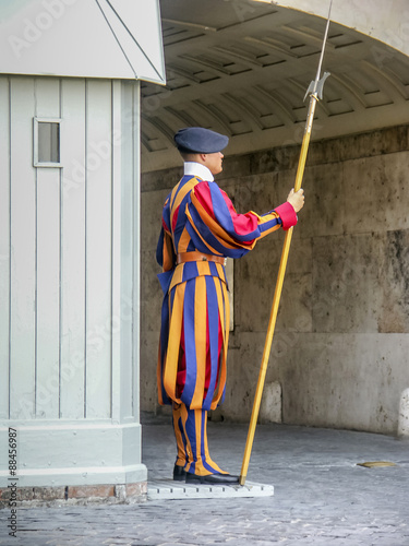 Photography garde suisse pontificale au Vatican, Rome, Italie