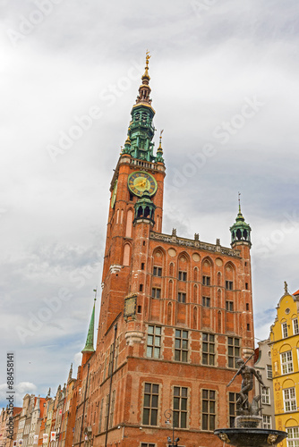 Historical city hall in Gdansk