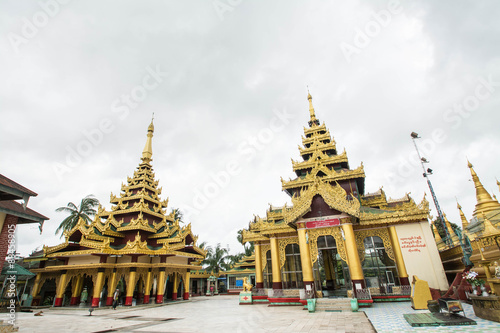 Shwemawdaw pagoda, the tallest pagoda and beautiful in Bago, Myanmar © Suwatchai