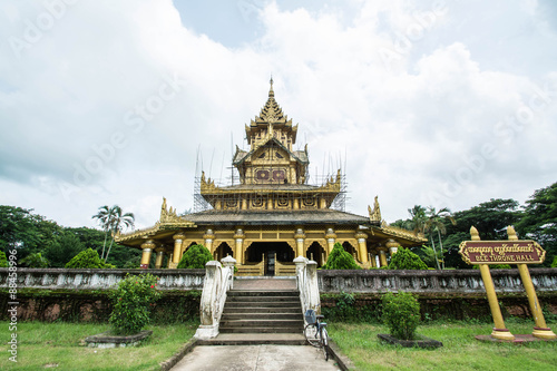 Kambawzathardi Golden Palace in Bago of Myanmar,Kanbawzathadi Palace was built by King Bayinnaung (1551-1581 A.D.) the founder of the second Myanmar Empire. photo