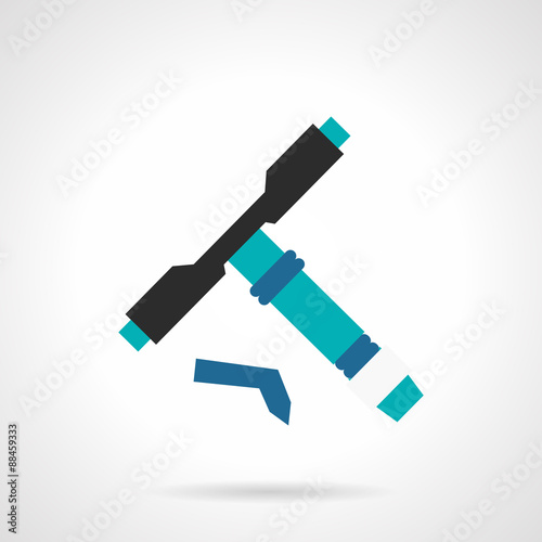 Longboard tool flat vector icon