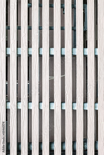 Old white wooden barrier background