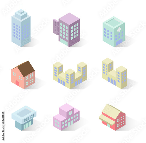 building 3d isometric