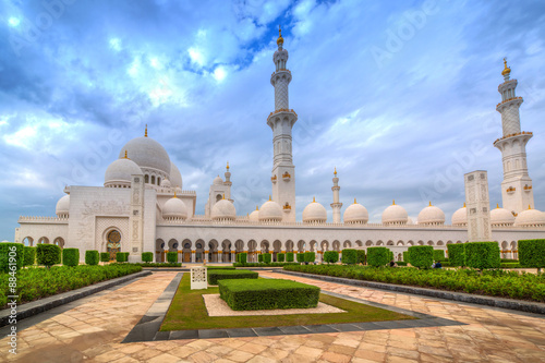 Sheikh Zayed Grand Mosque in Abu Dhabi, the capital city of UAE