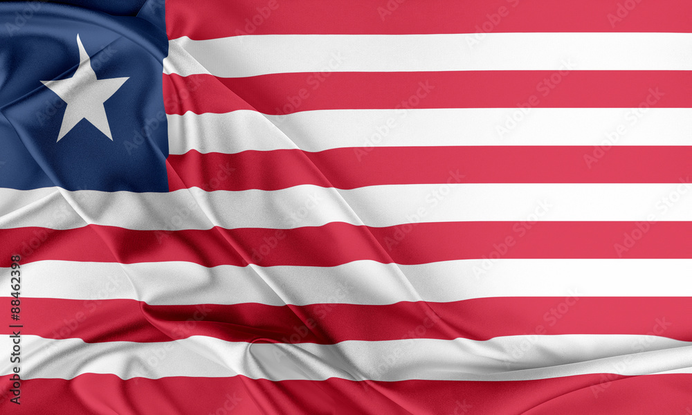 Obraz premium Liberia Flag. 